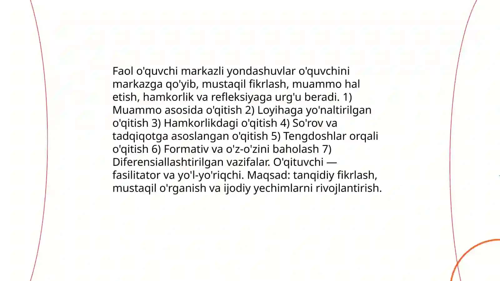 Rivojlantiruvchi ta'lim texnologiyasi 4