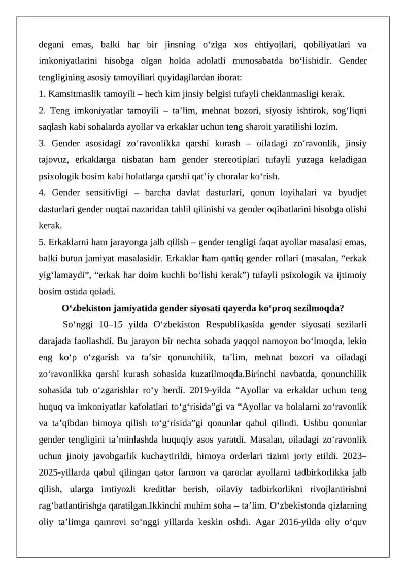 Gender siyosati tarixi fanining nazariy hamda ilmiy-metodologik asoslari 4