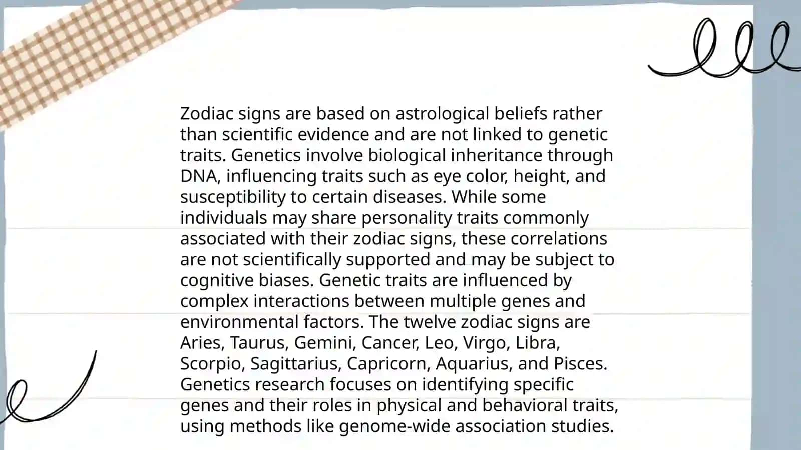 Horoscopes Genes 4