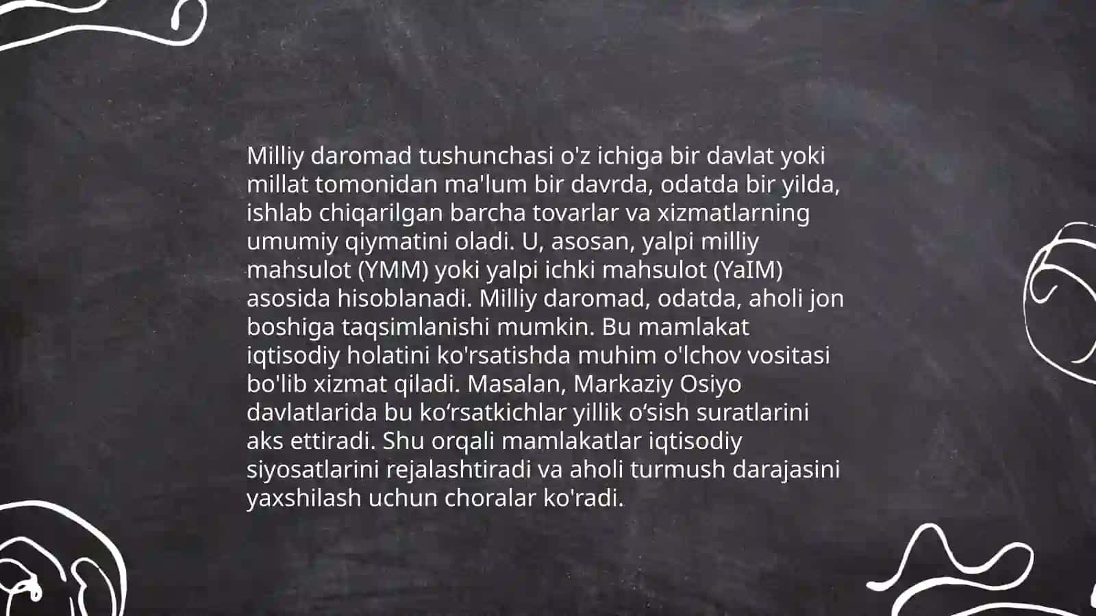 Yalpi ichki mahsulot va milliy daromad 4
