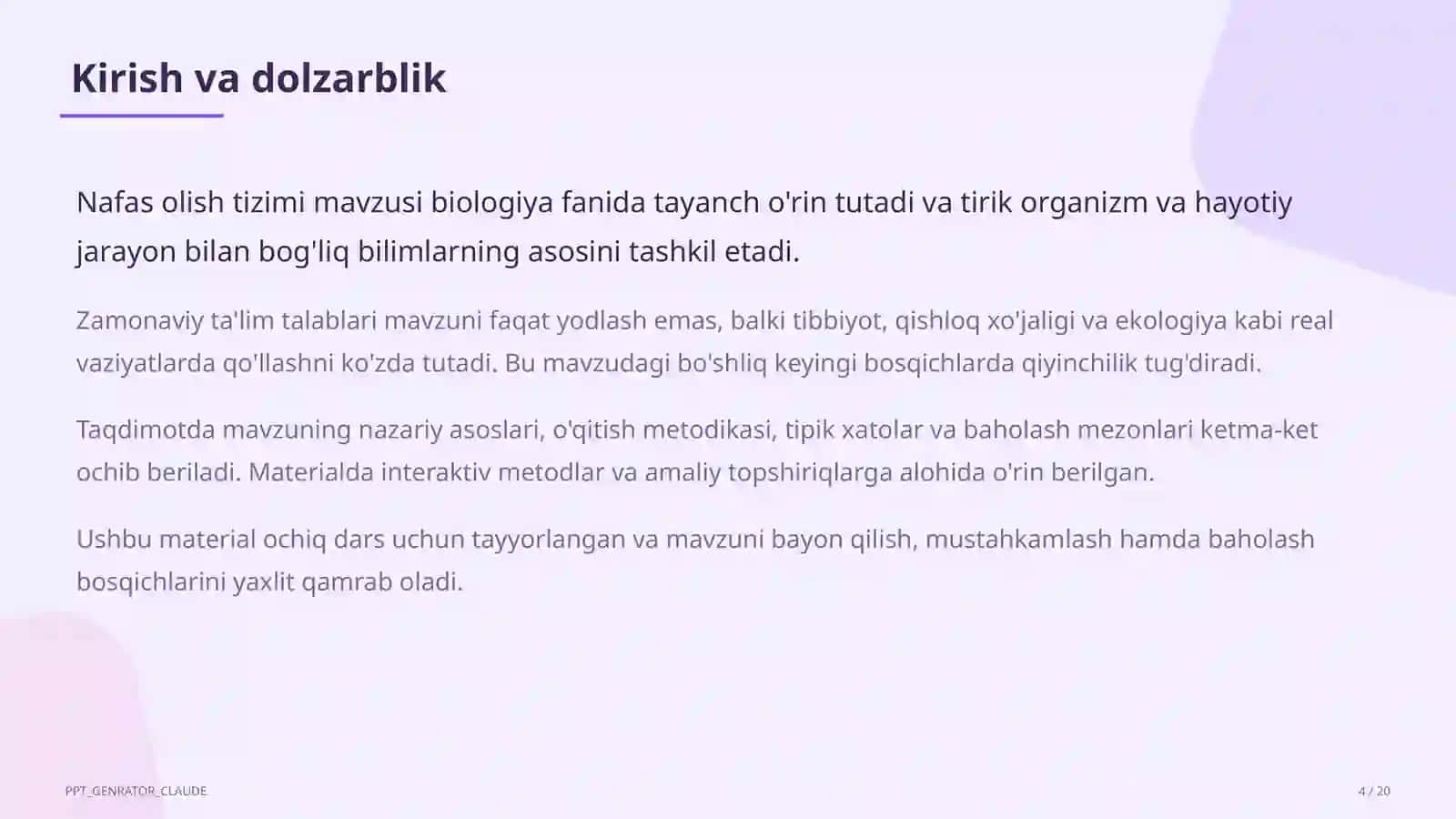Nafas olish tizimi (8-sinf) 4