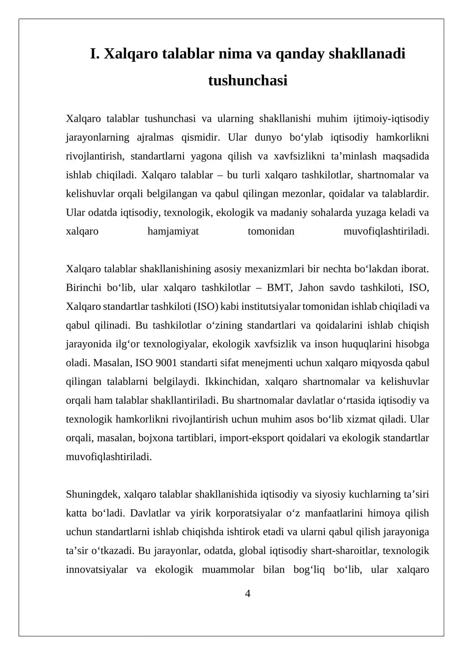 XALQARO TALABLAR BO’YICHA FOYDA VA ZARARLAR TO’G’RISIDAGI HISOBOTNI TUZISH 4