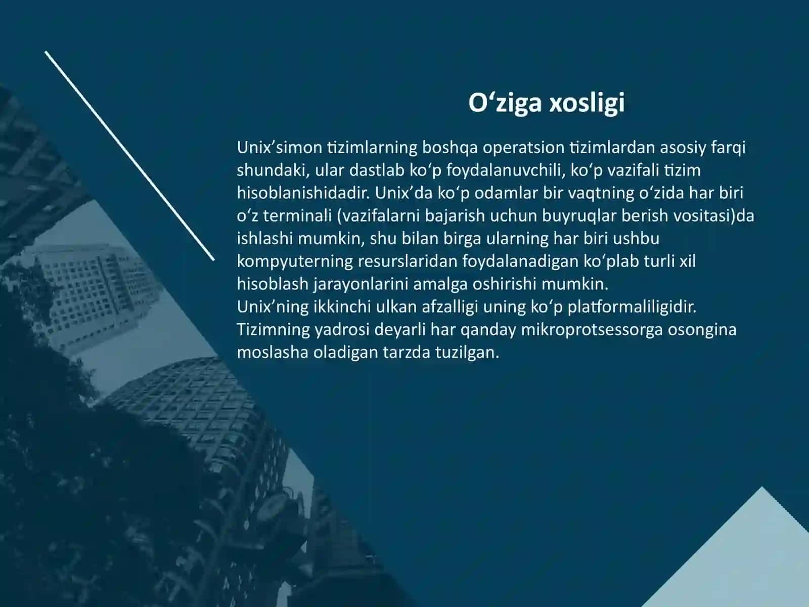 Unix operatsion tizimlari 4