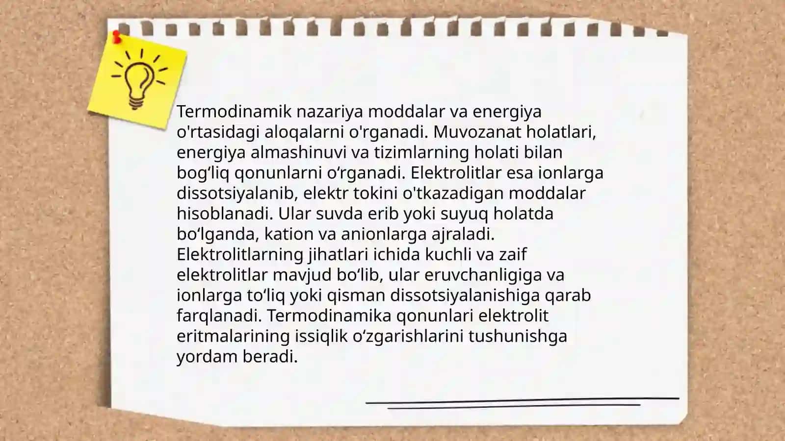 Elektrolitik eritmalarning termodinamik nazaryasi 4