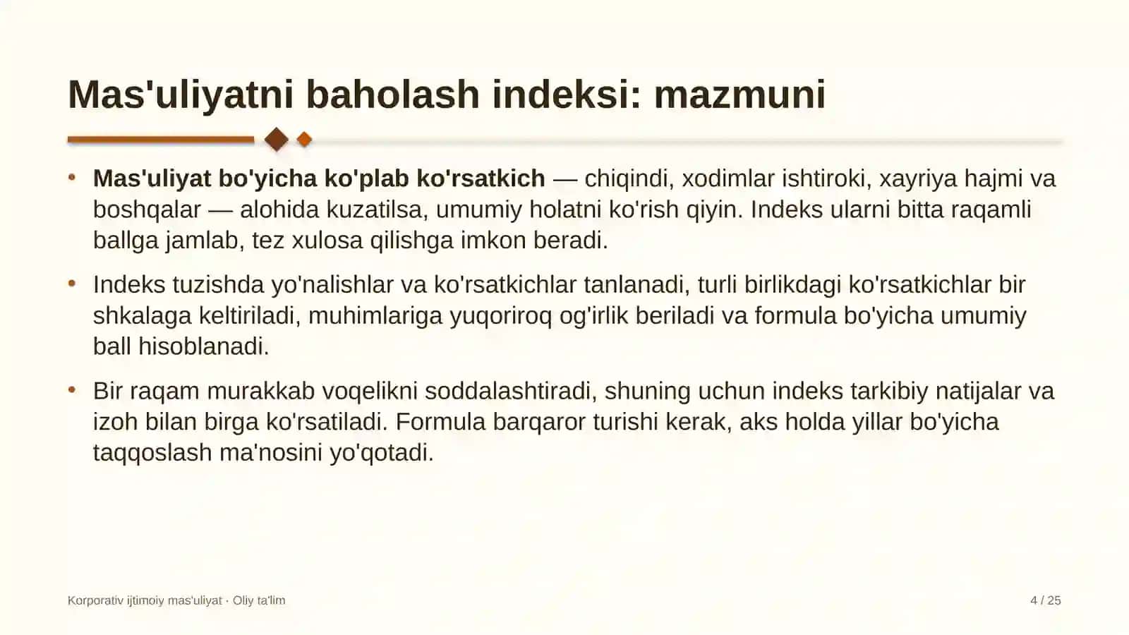 Logistika kompaniyalarida ijtimoiy mas'uliyatni baholash indeksini joriy etish 4