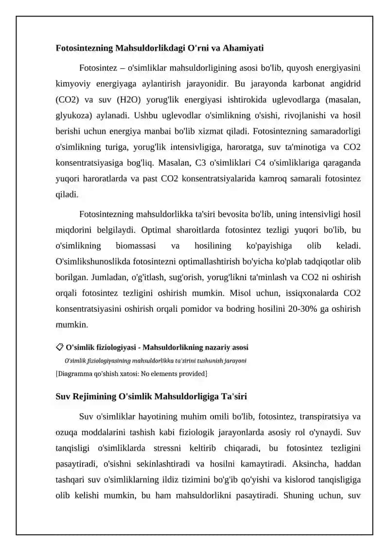 O'simliklar Fiziologiyasi-hosildorlikning nazariy asosi 4