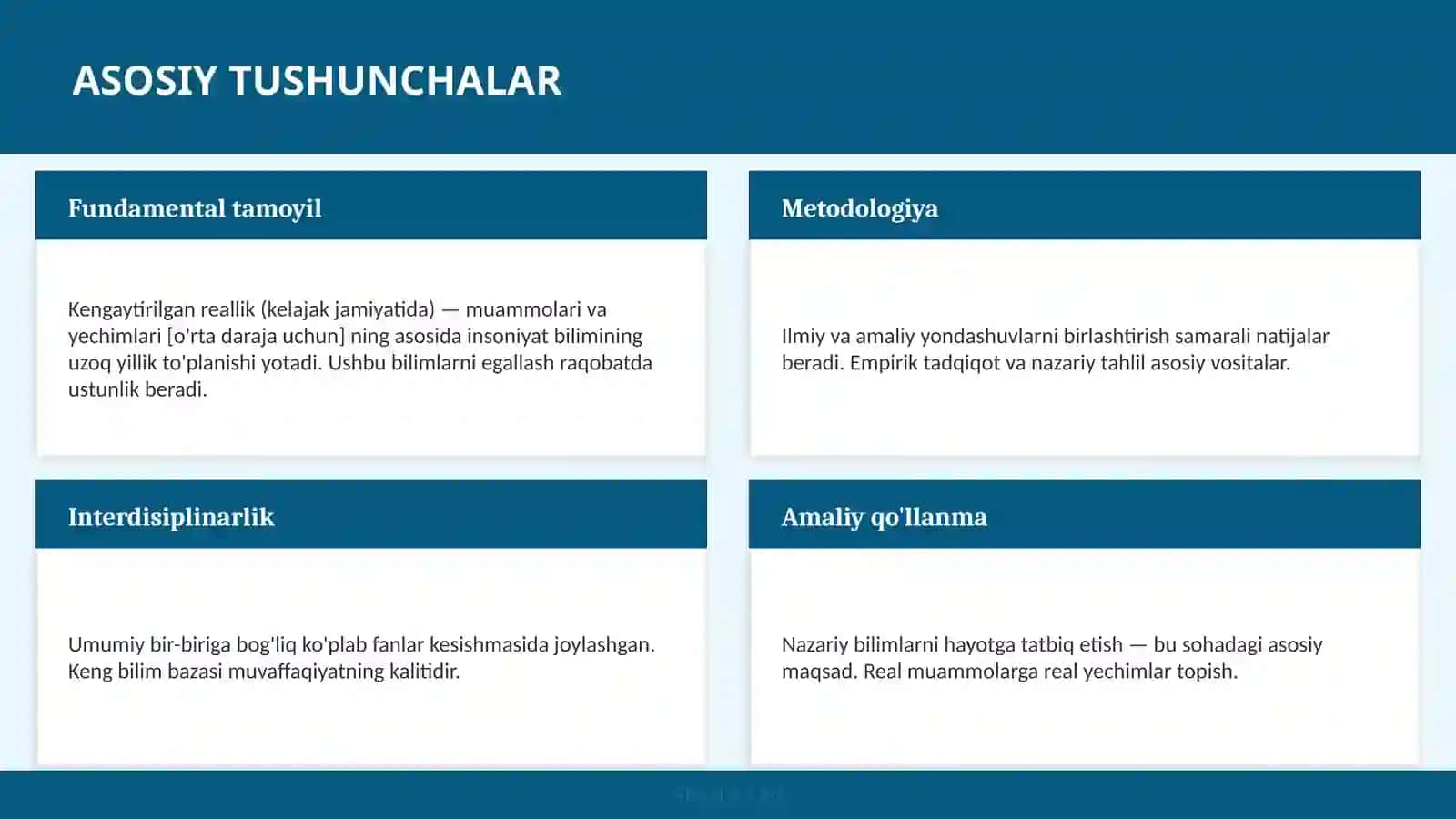 Kengaytirilgan reallik (kelajak jamiyatida) — muammolari va yechimlari [o'rta daraja uchun] 4