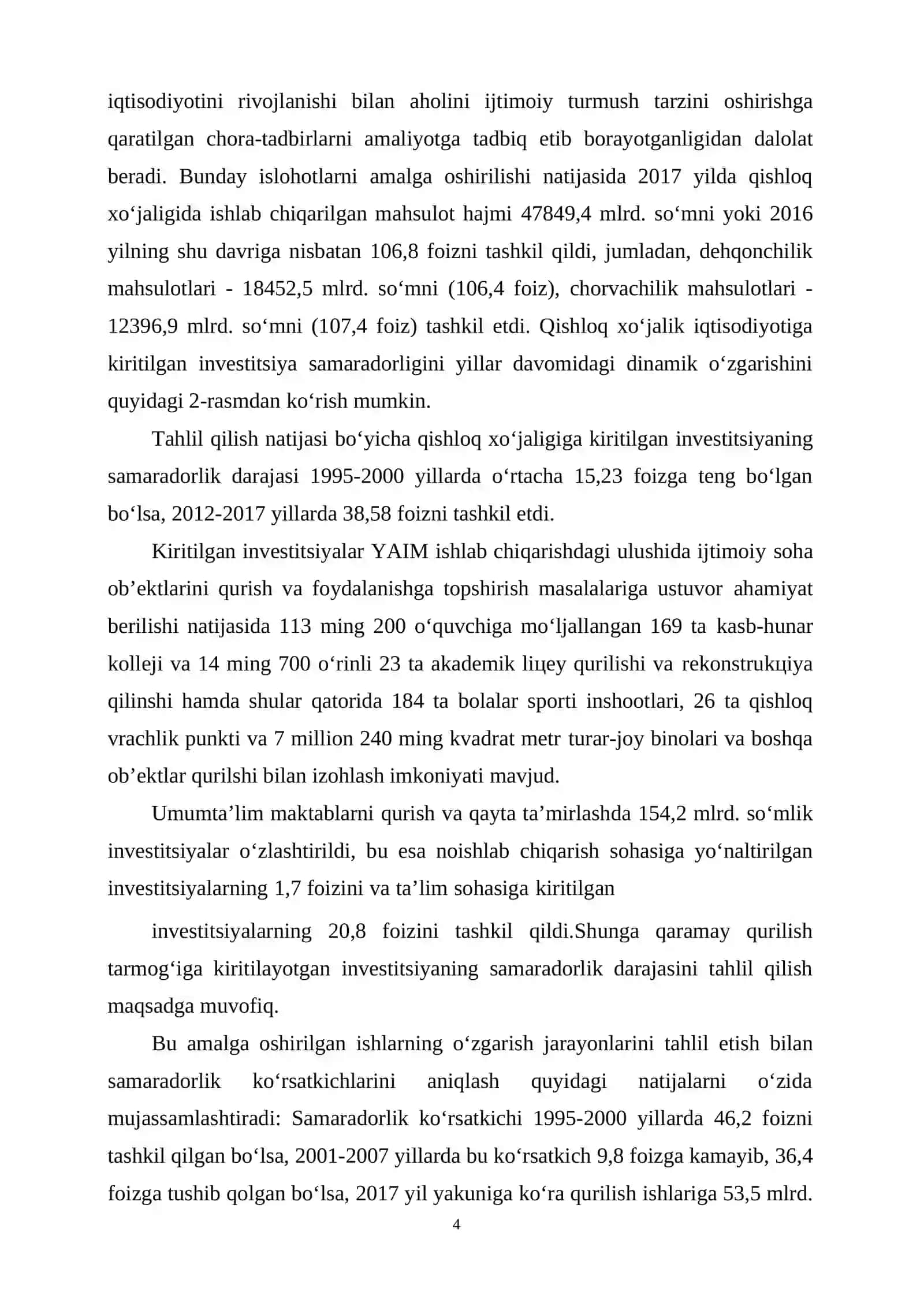 IJTIMOIY INFRATUZILMA VA UZOQ MUDDATLI IQTISODIY KO‘RSATKICHLAR 4