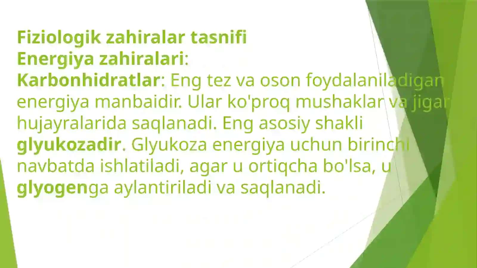 Organizmning fiziologik zahiralari va ularning tasnifi 4
