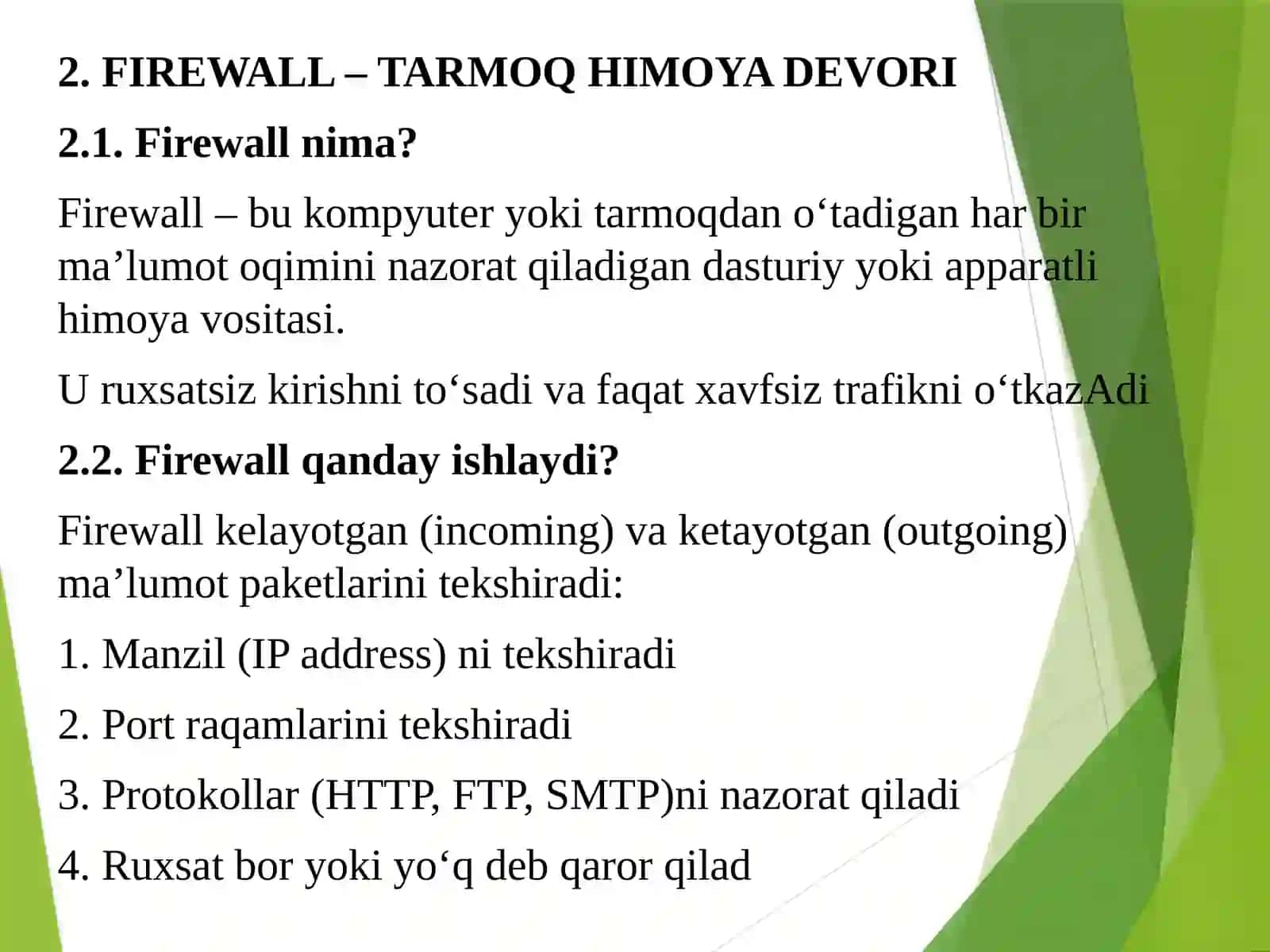 Firewall va antivirus dasturlari 4
