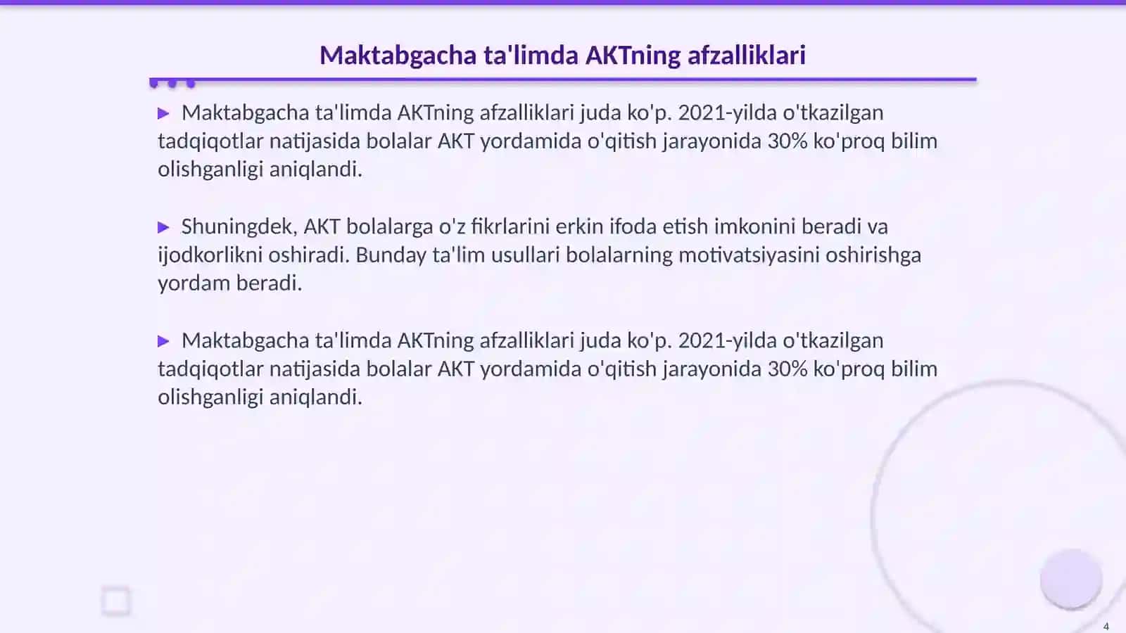 AKT taʼlim jarayonidagi roli 4