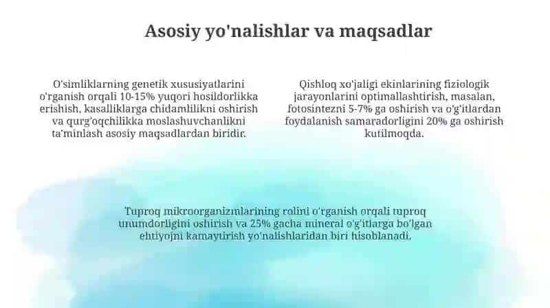 Biologik asoslar va qishloq xo'jaligi 4