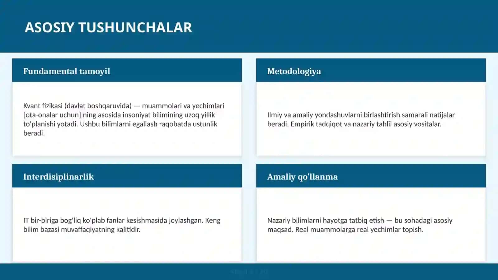 Kvant fizikasi (davlat boshqaruvida) — muammolari va yechimlari [ota-onalar uchun] 4