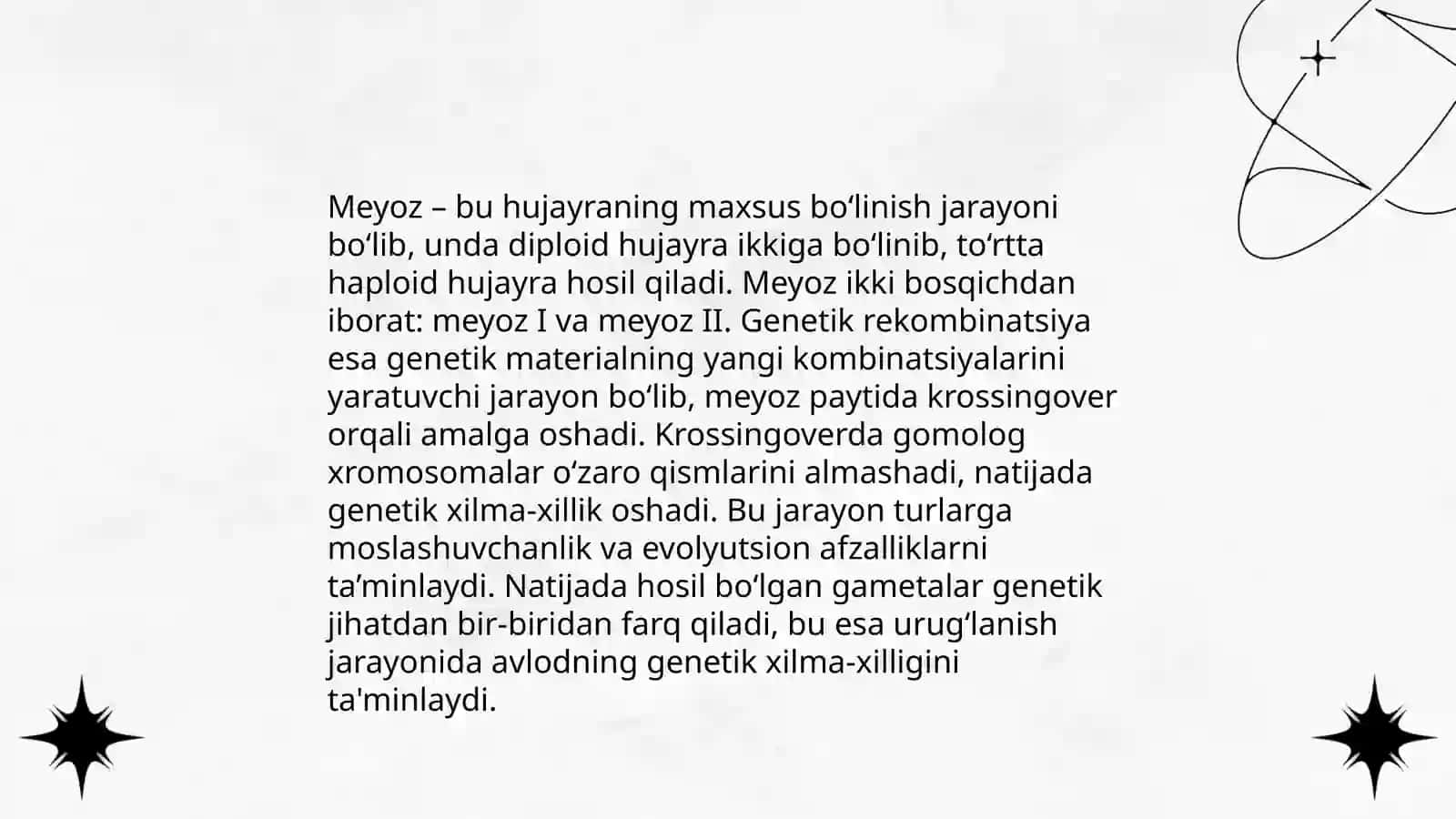 Meyozning biologik ahamiyati 4