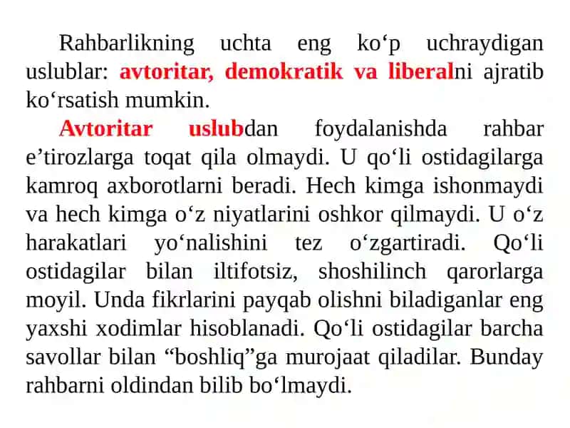 MENEJER USLUBI VA MADANIYATI 4