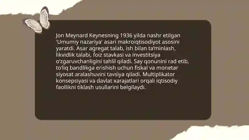 Keyns va keynschilik ta’limot 4