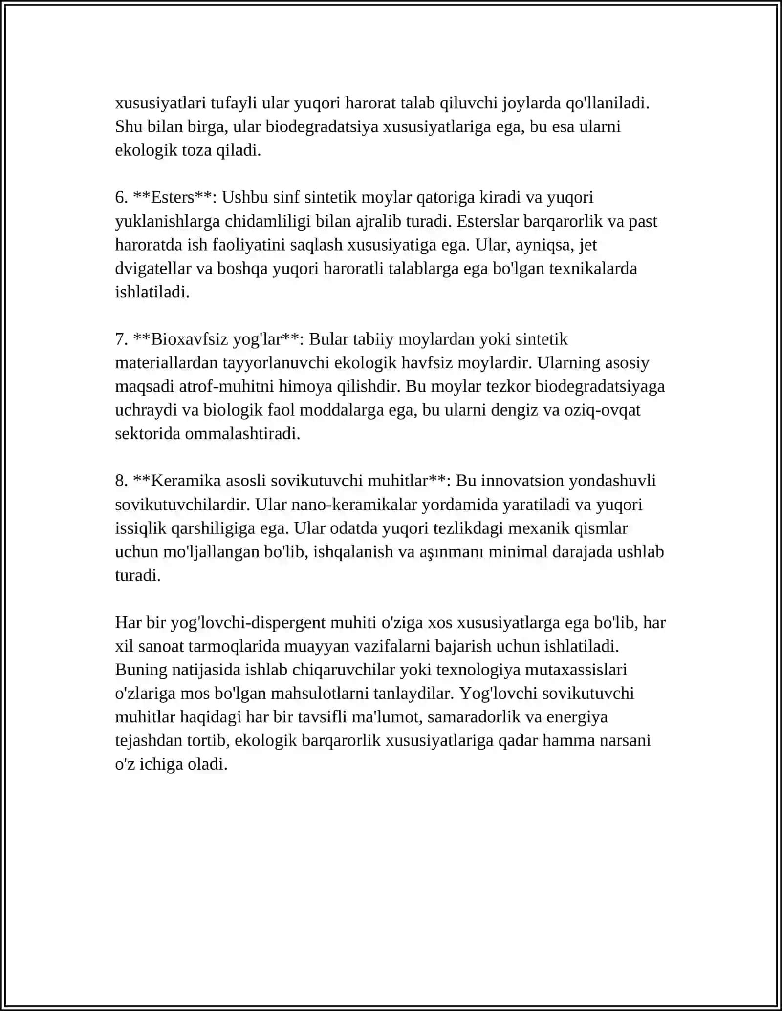 KESISH JARAYONIDAGI MOYLOVCHI-SOVITUVCHI TEXNOLOGIK MUHITLAR 4