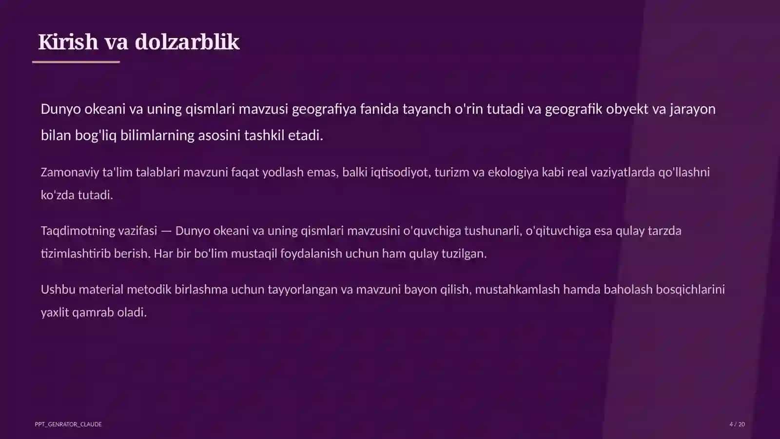 Dunyo okeani va uning qismlari (7-sinf) 4