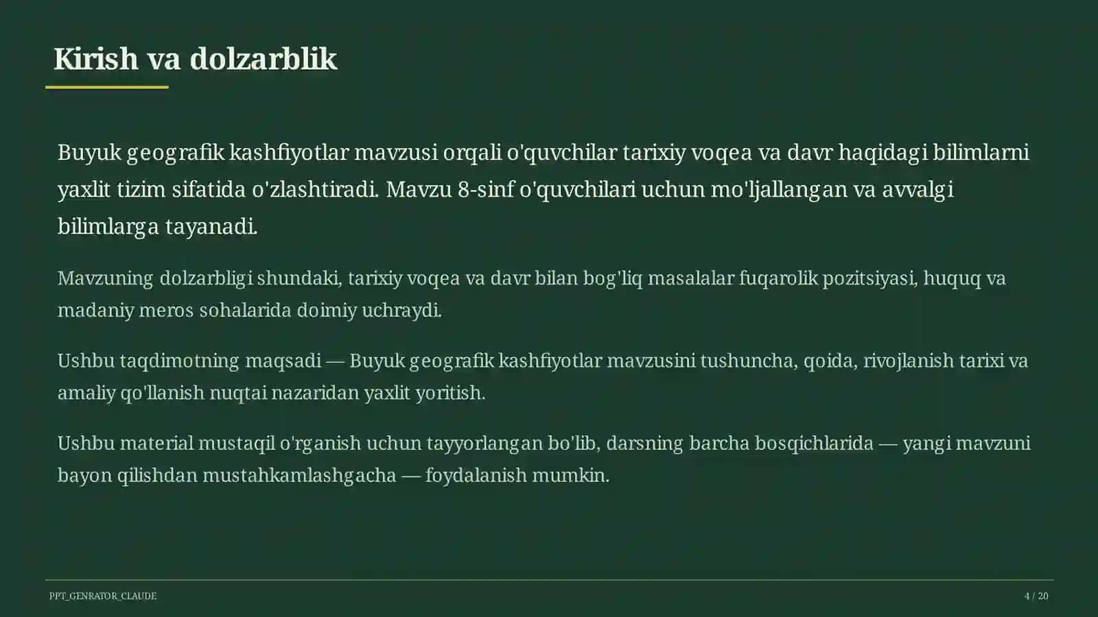 Buyuk geografik kashfiyotlar (8-sinf) 4