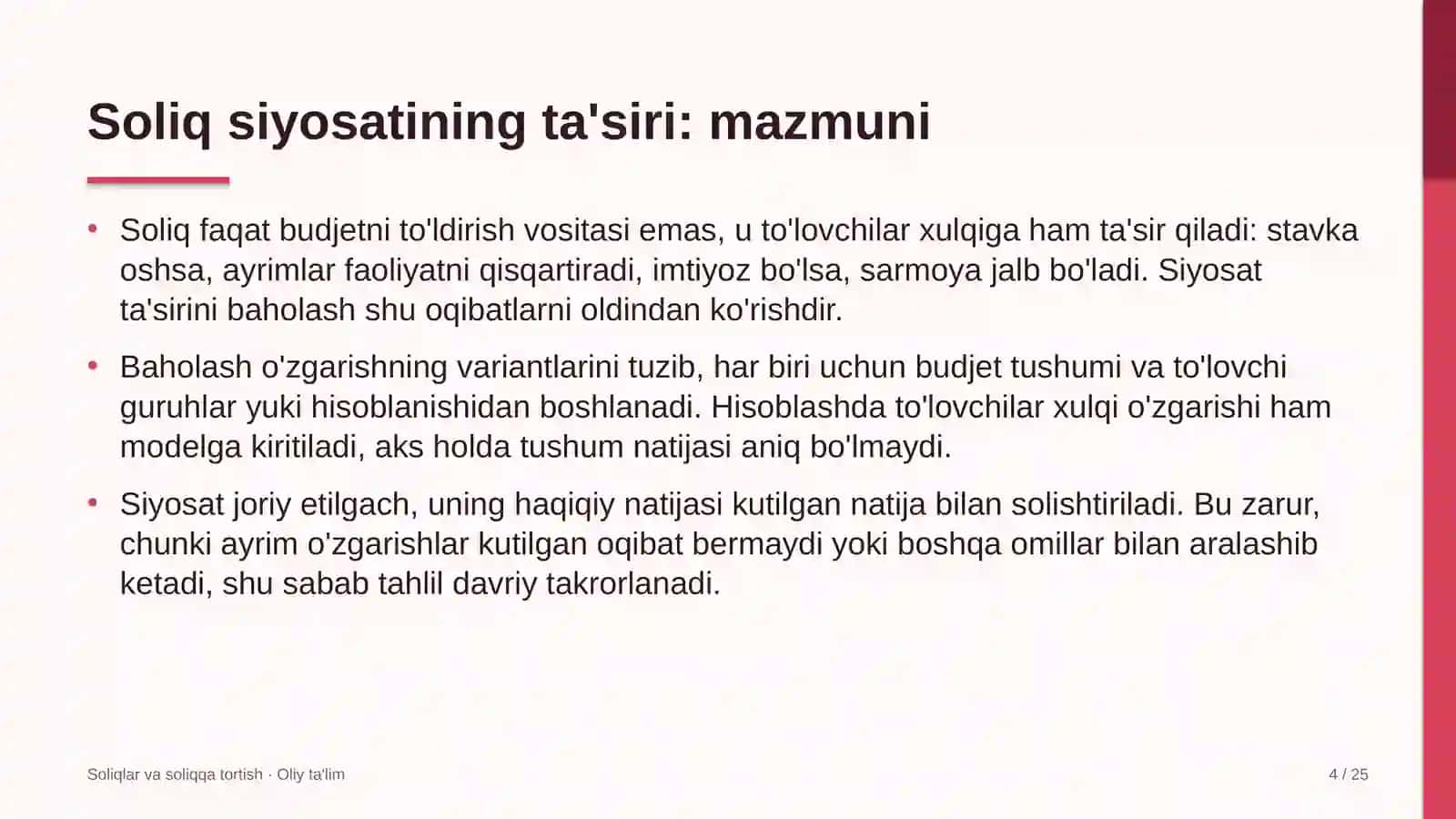 Magistral elektr tarmoqlarida soliq siyosatining ta'siri 4