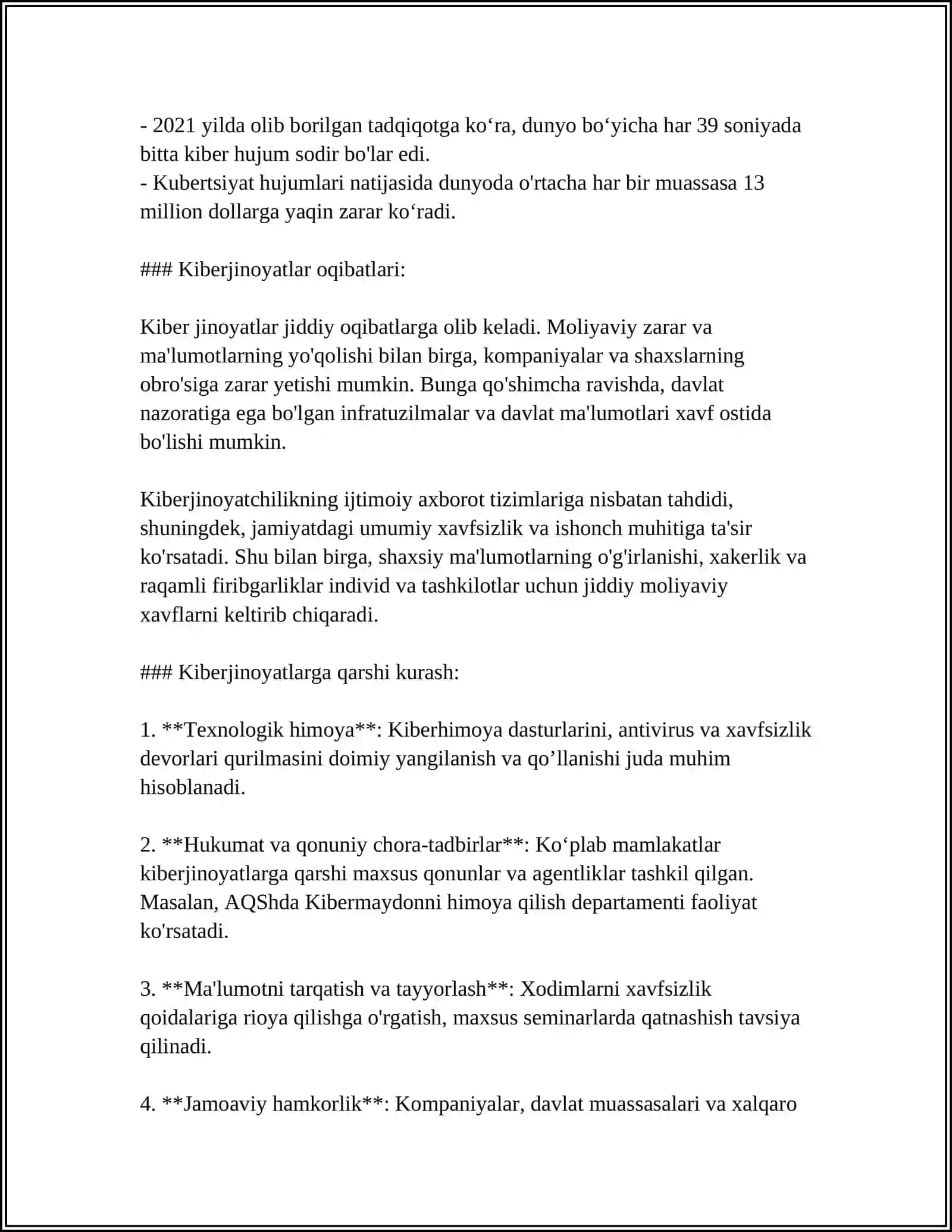 KIBERJINOYATLAR VA INTERNET JINOYATLARI TUSHUNCHASI VA VUJUDGA KELISH OMILLARI 4