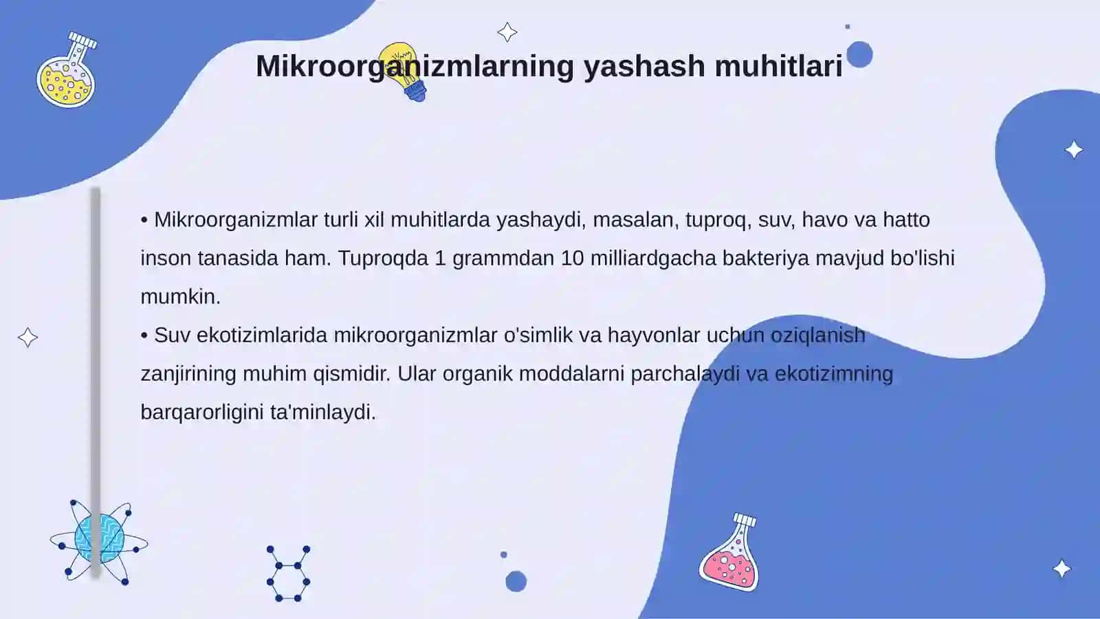 Mikroorganizmlarning tarqalish muhit va ekologik omillari 4