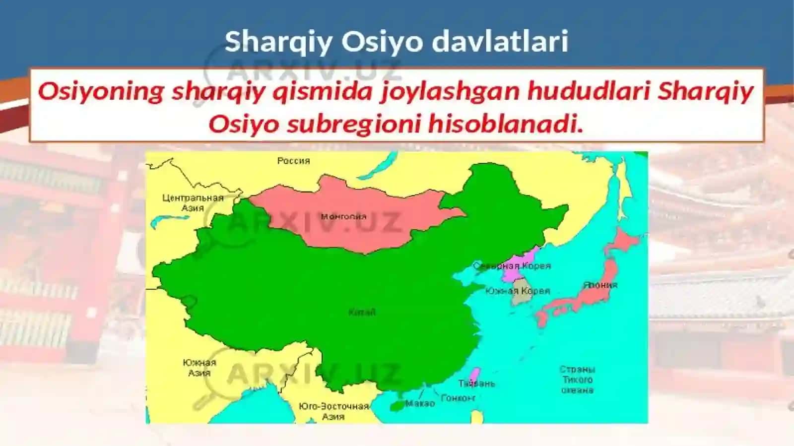 IX-XV asrlarda Janubi-Sharqiy Osiyo, Xitoy, Hindiston Botirova Sarvinoz 4