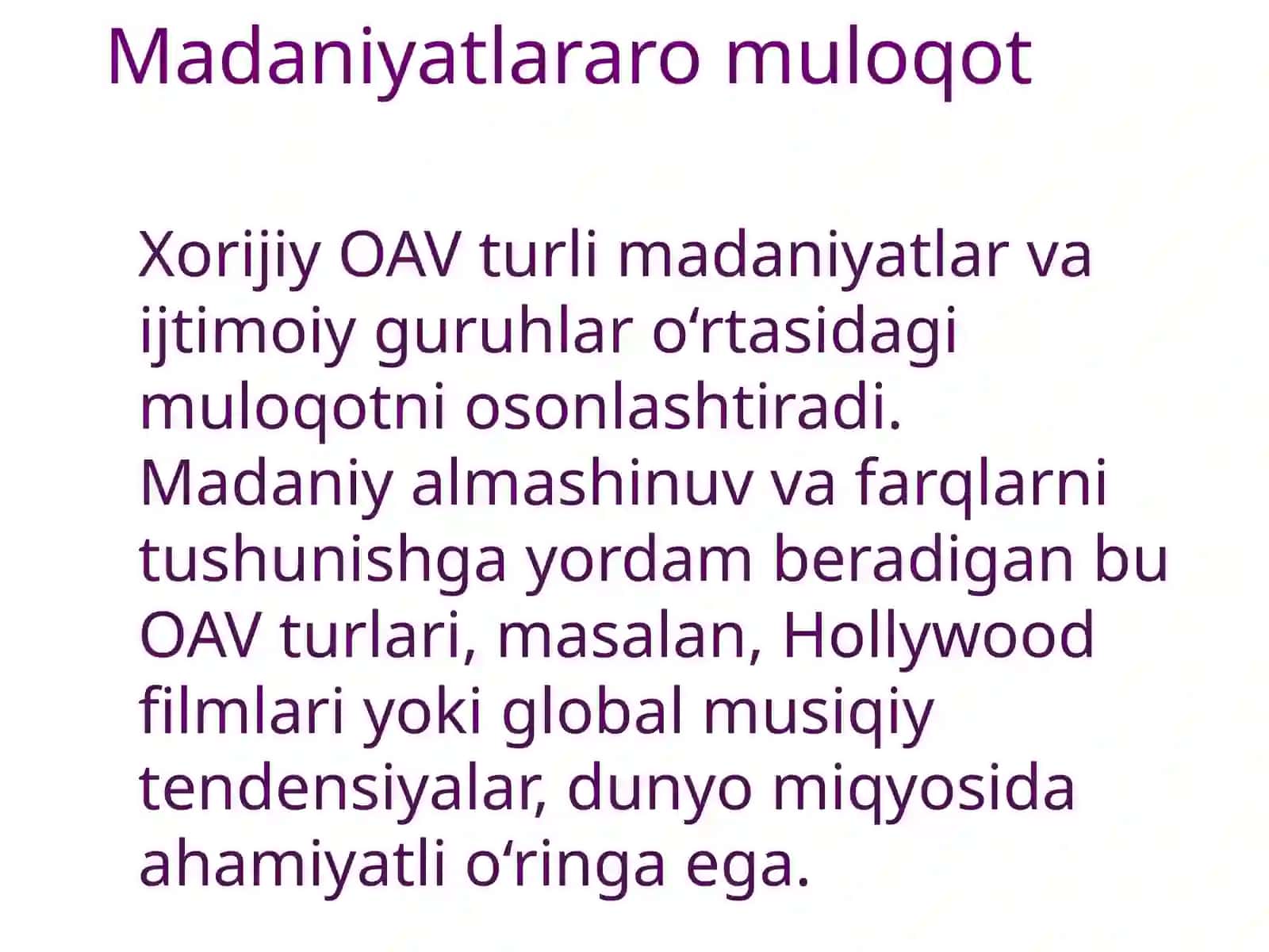 Xorijiy OAVning media makondagi o‘rni 4