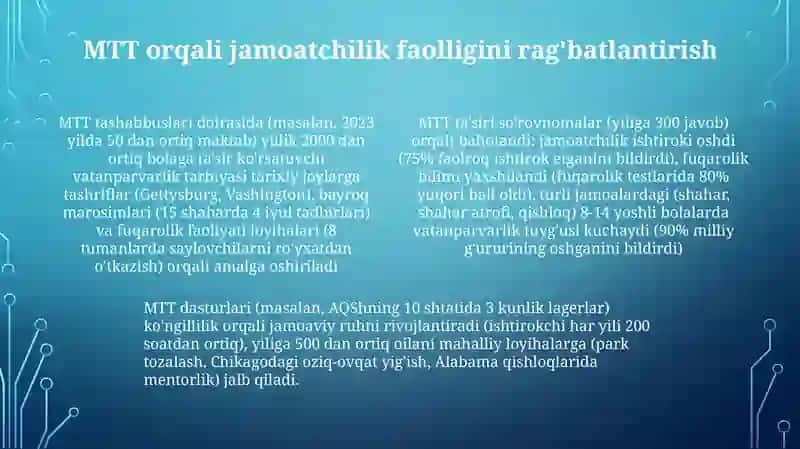 MTT tarbiyasi 4
