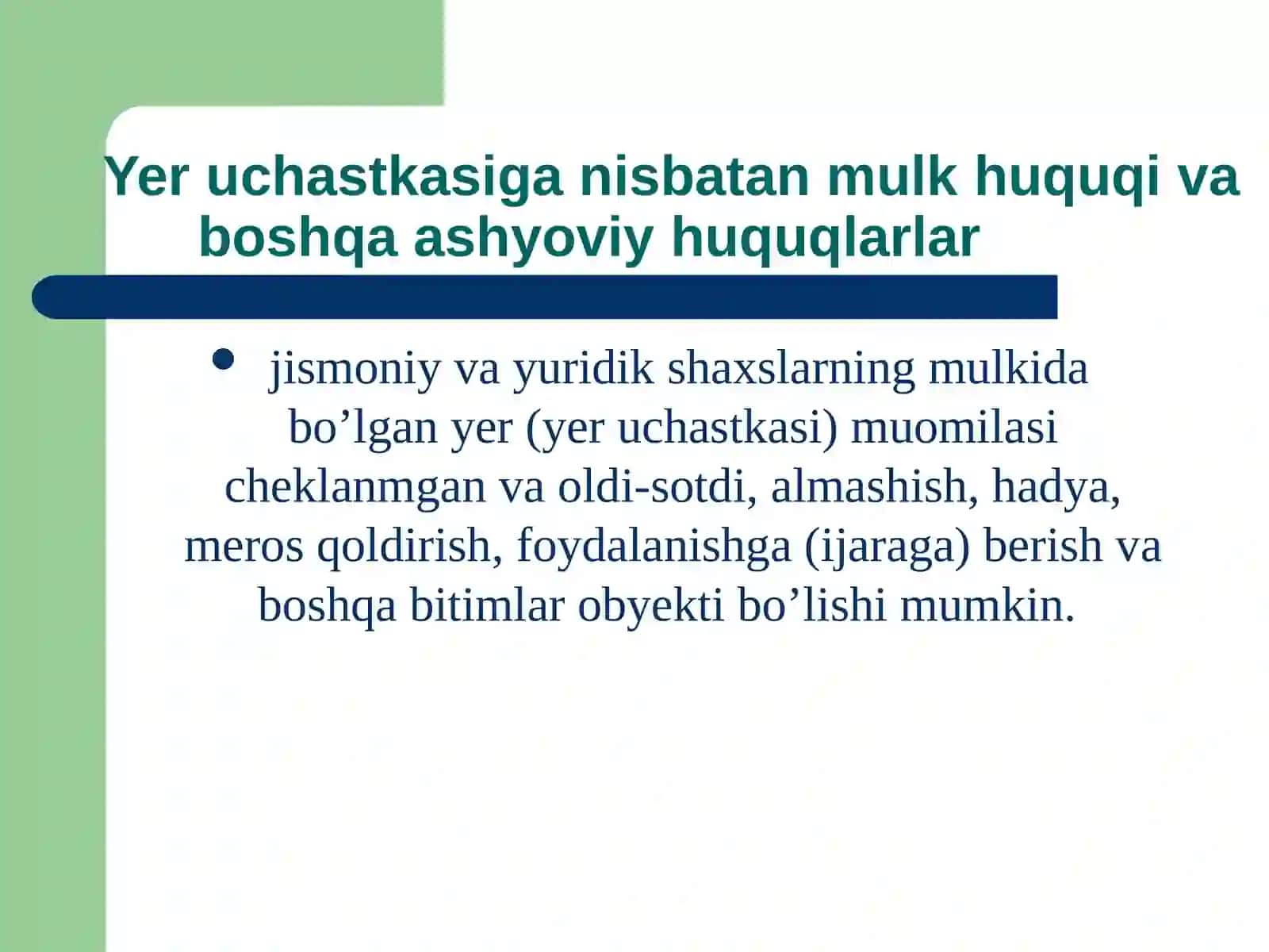 Mulkhuquqiningvujudgakelishivabekorbo’lishi 4