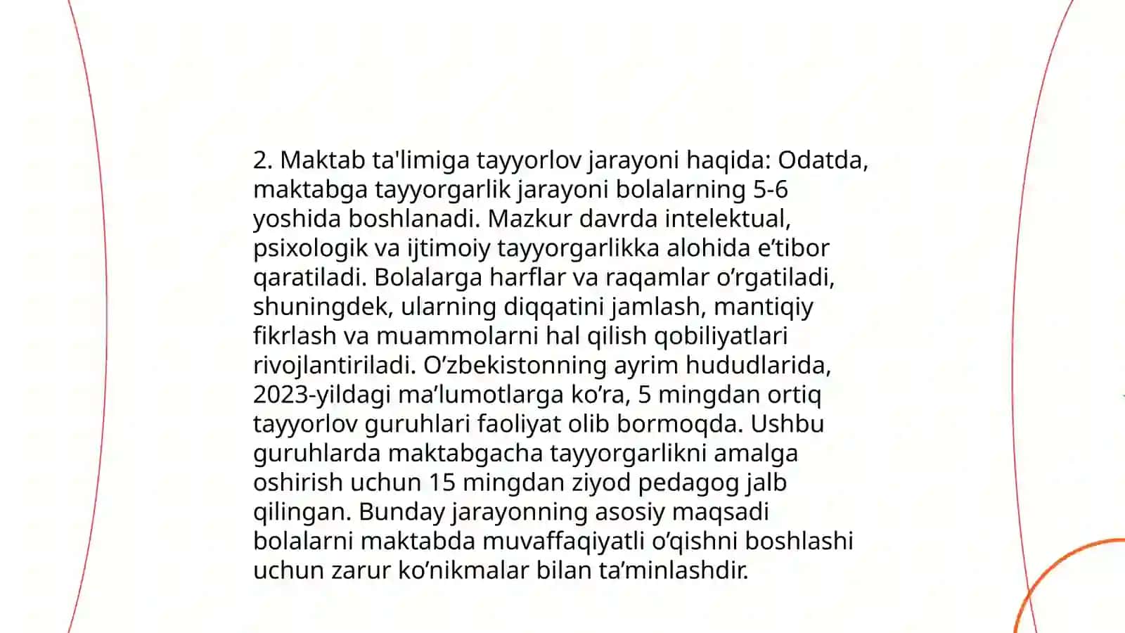 Tayyorlov guruhi bolalarini maktab ta'limiga tayyorlash 4