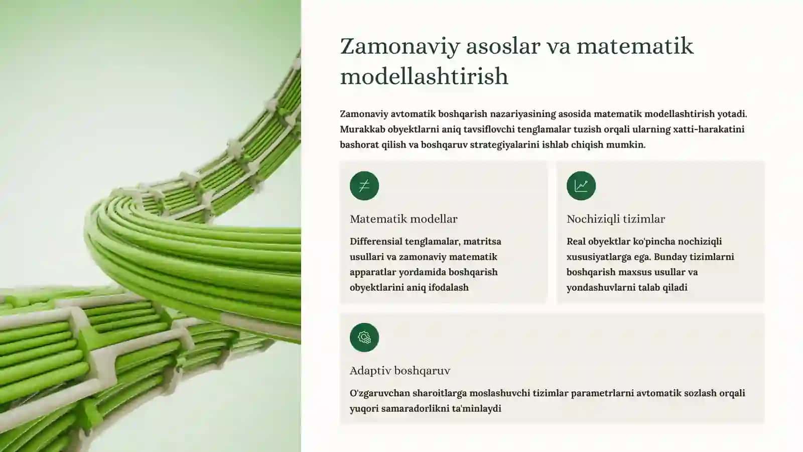 Avtomatik boshqarish nazariyasi 4