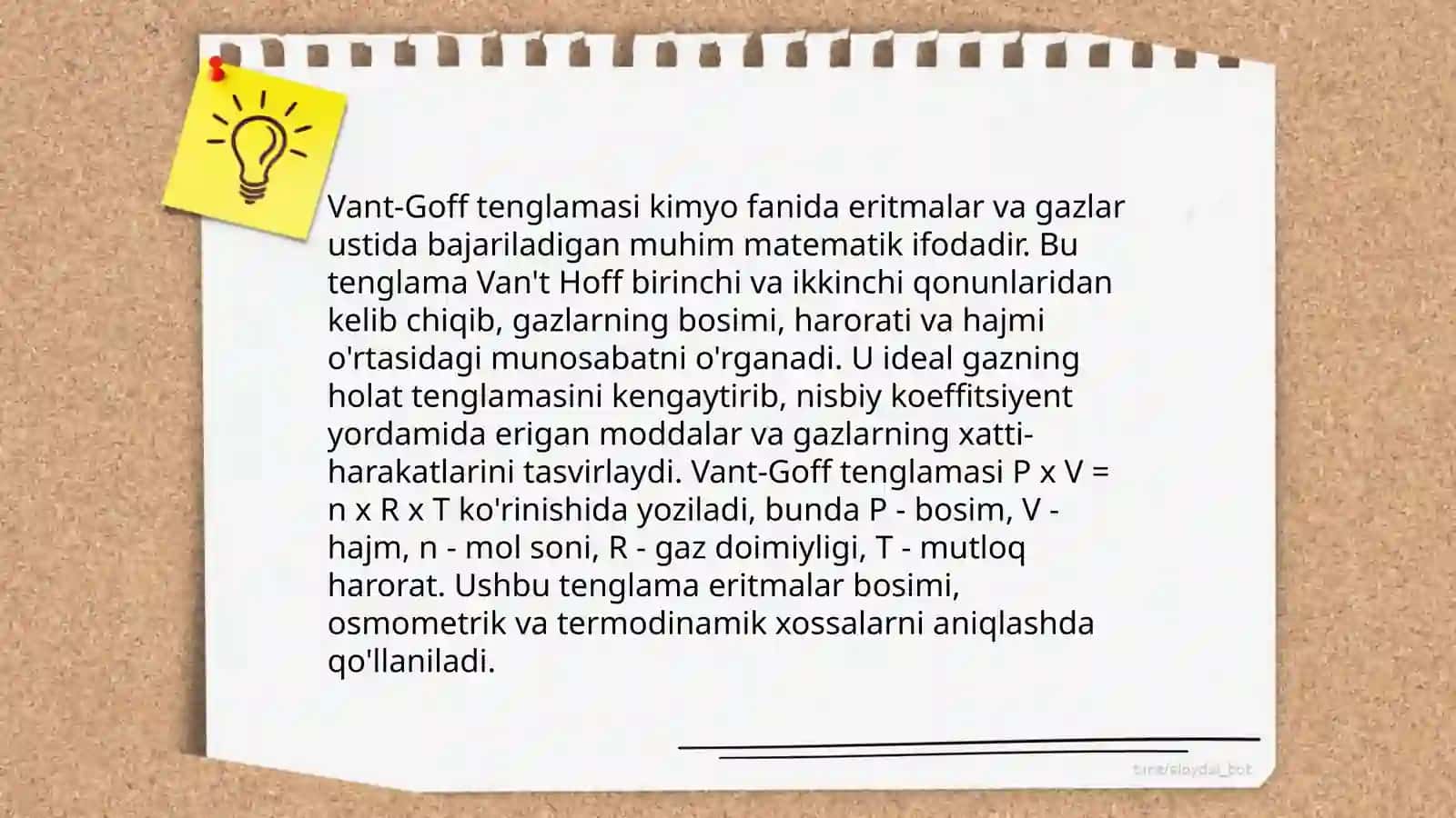 Vant-Goff qoidasi va uning asoslari 4