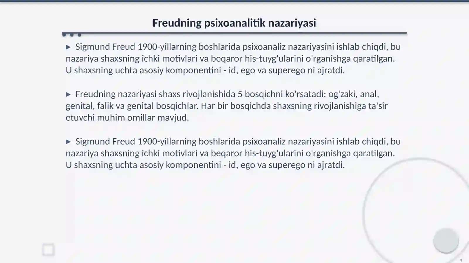 Har xil psixologiya maktablarida shaxs nazariyalari 4
