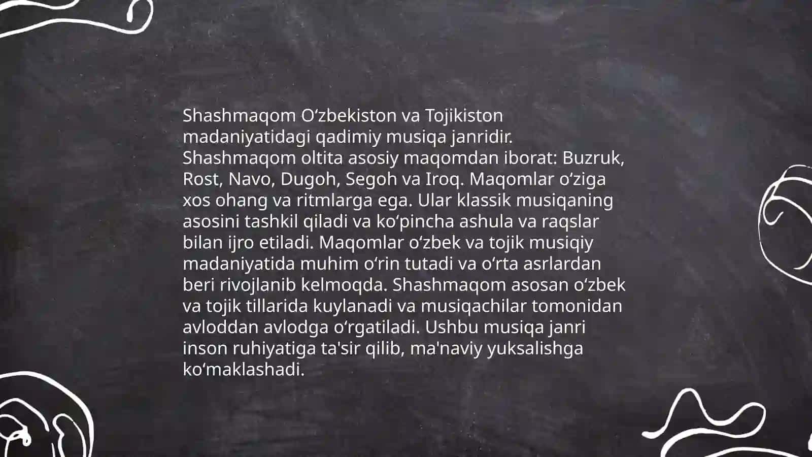 Shashmaqom va maqom 4