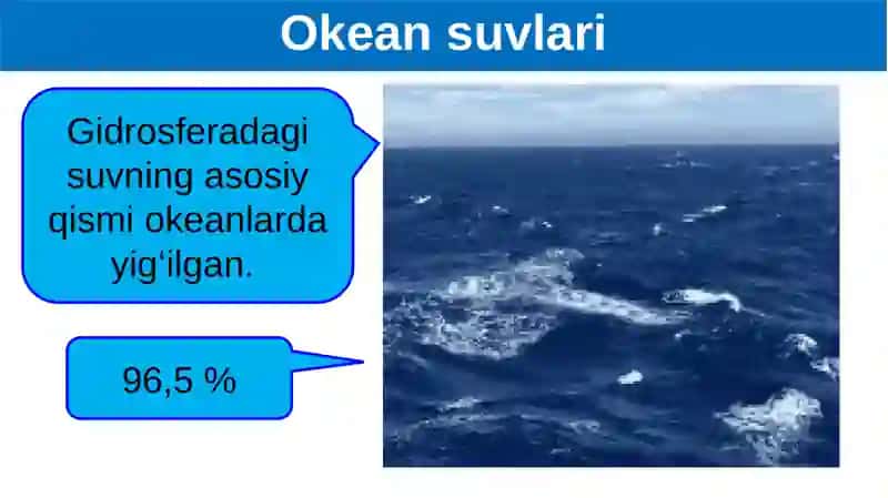 Gidrosfera va uning qismlari 4