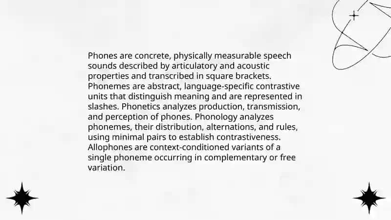 The difference between Phonetics and Phonology 4