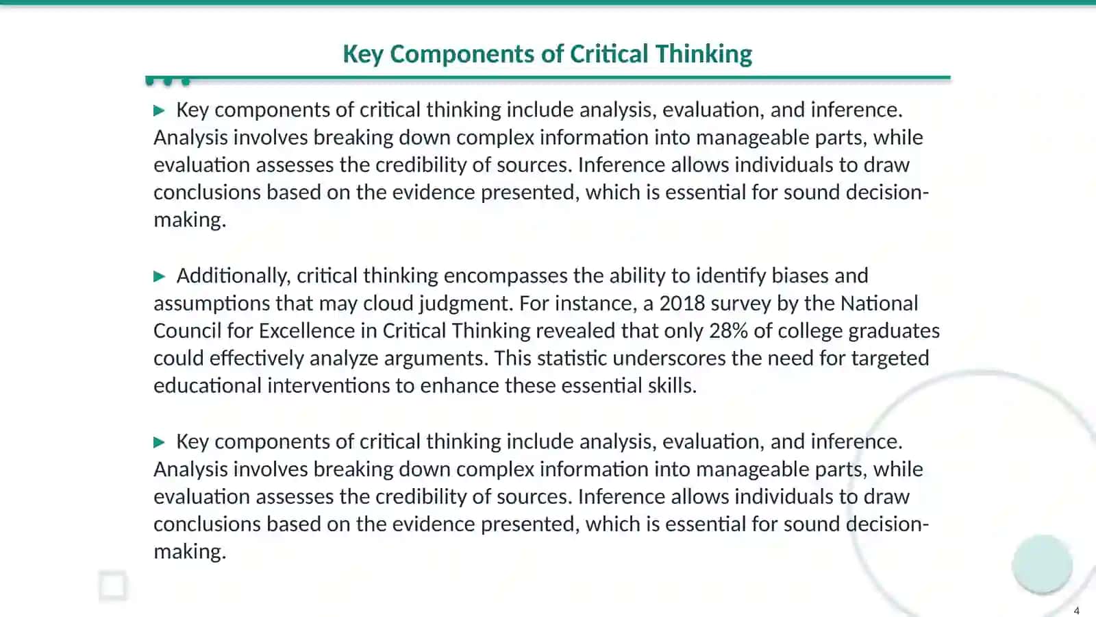 Critical Thinking 4