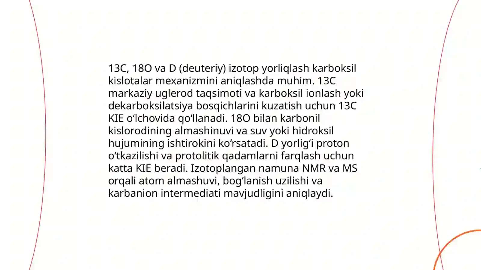 Reaksiya mexanizmini tadqiq qilish usullari. Karbokislotalar va karbanionlar 4