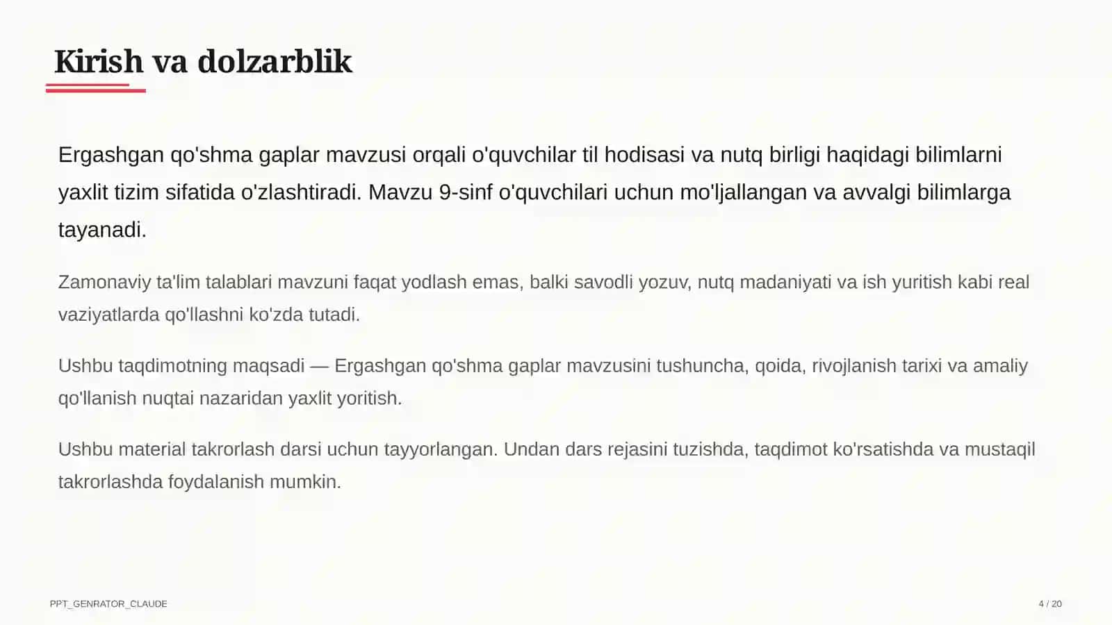 Ergashgan qo'shma gaplar (9-sinf) 4