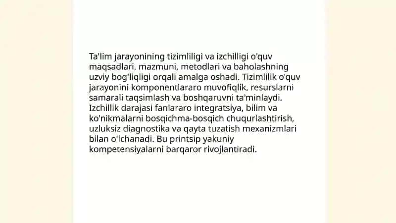 Ta'lim jarayonining ilmiy asoslanganligi 4