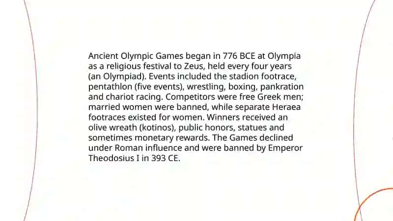 The Olympic Games 4