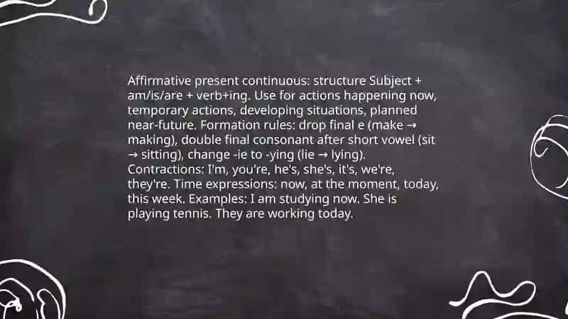Present Continous 4