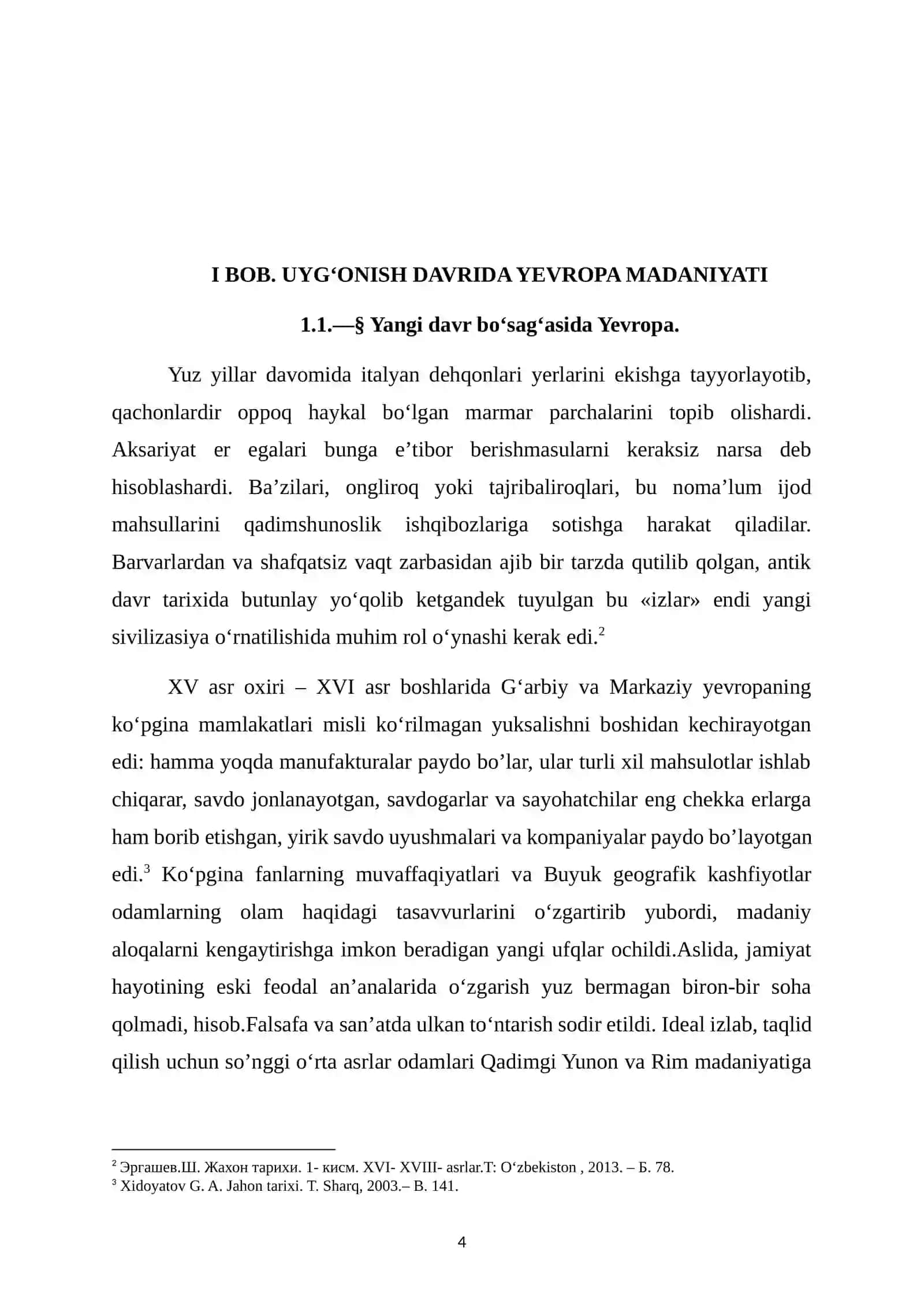 O‘rta asrlar Jahon tarixi 4