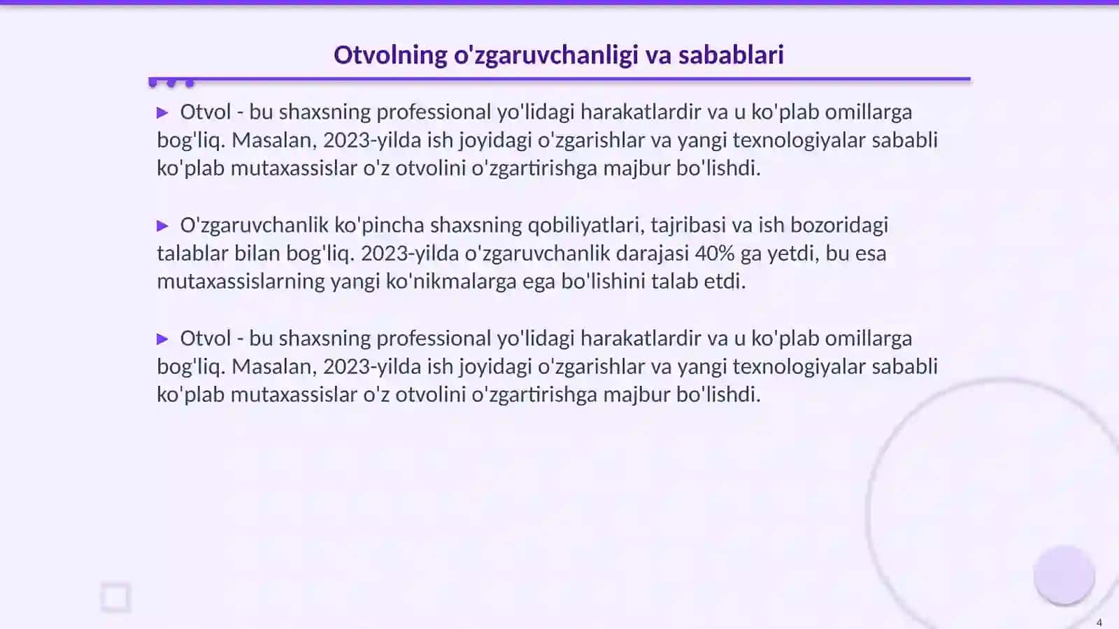 Karyer bortlari va otvollarga ta'sir qiluvchi faktorlar 4