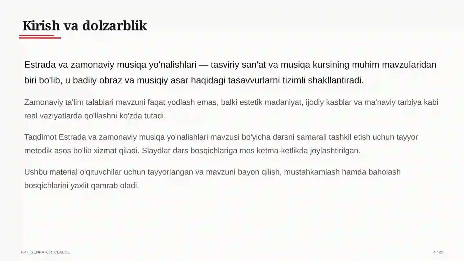 Estrada va zamonaviy musiqa yo'nalishlari (7-sinf) 4