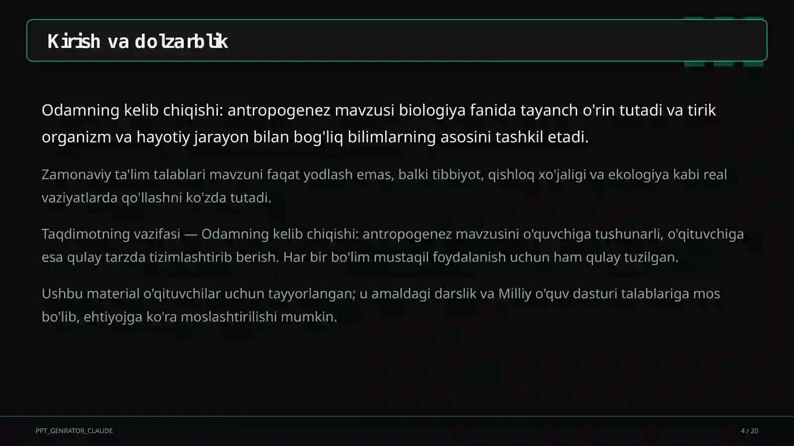 Odamning kelib chiqishi: antropogenez (11-sinf) 4
