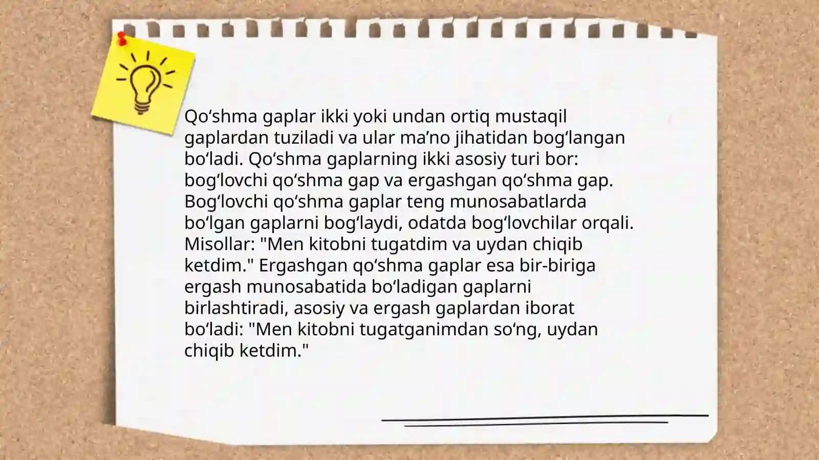 Qoʻshma gaplar 4