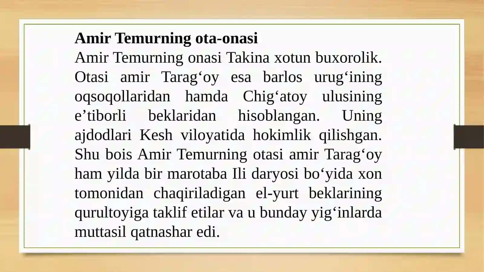 Amir Temur davri haqida 4