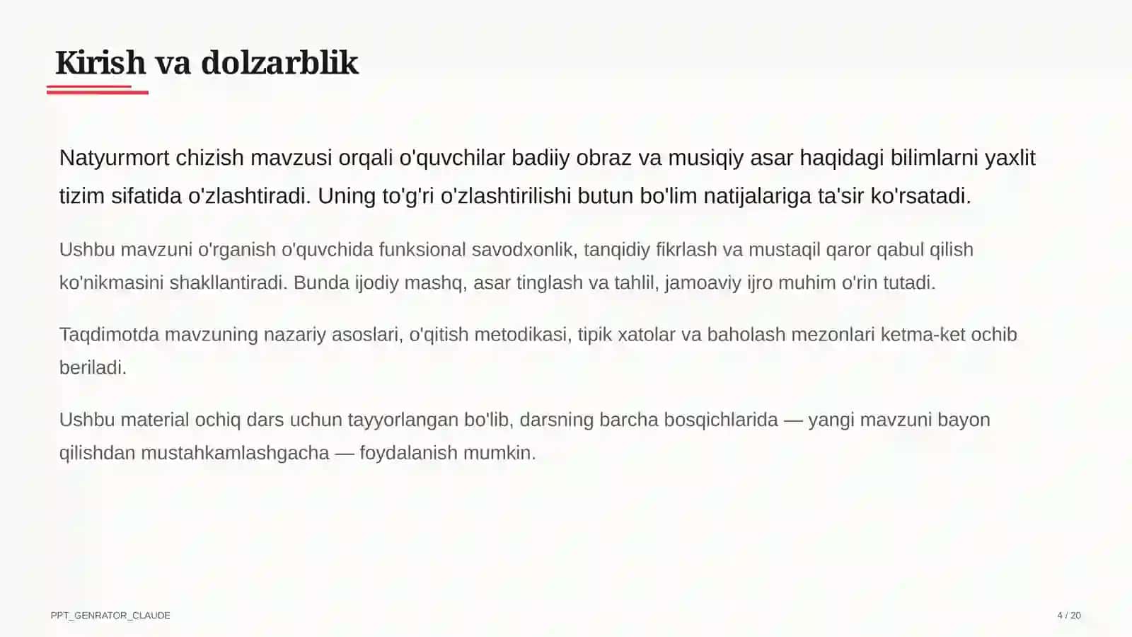 Natyurmort chizish (2-sinf) 4